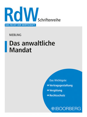 cover image of Das anwaltliche Mandat